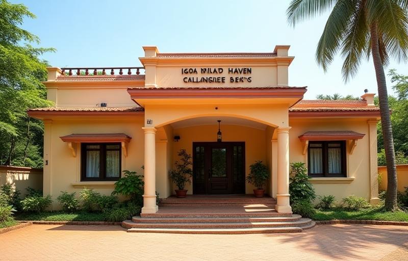 Exterior view of Goa Villa Haven office near Calangute Beach